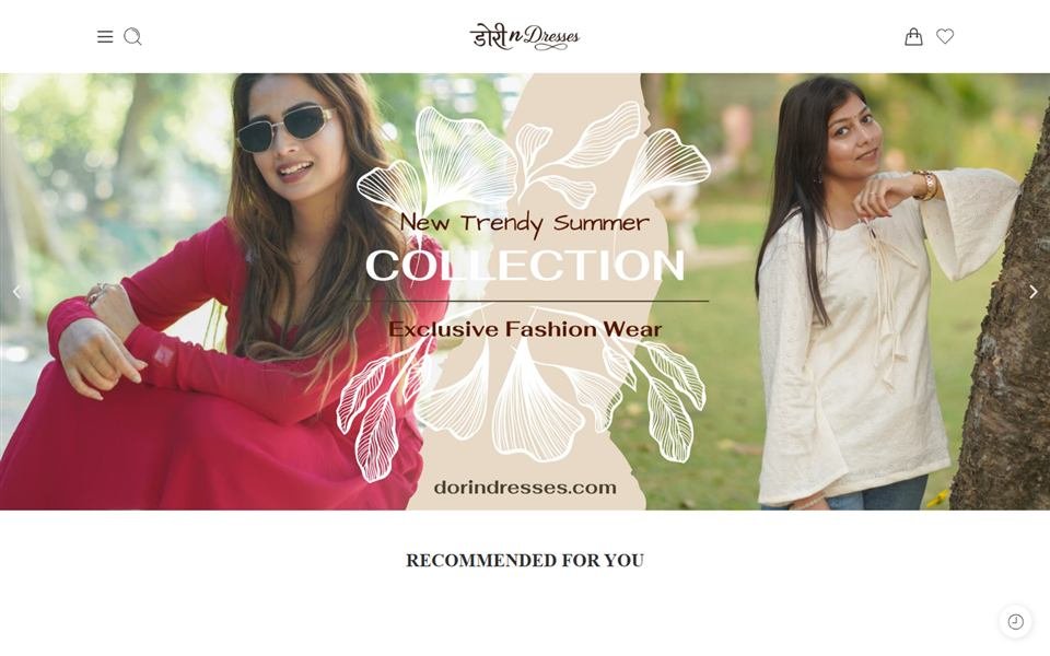 Dorin Dresses – Ecommerce project