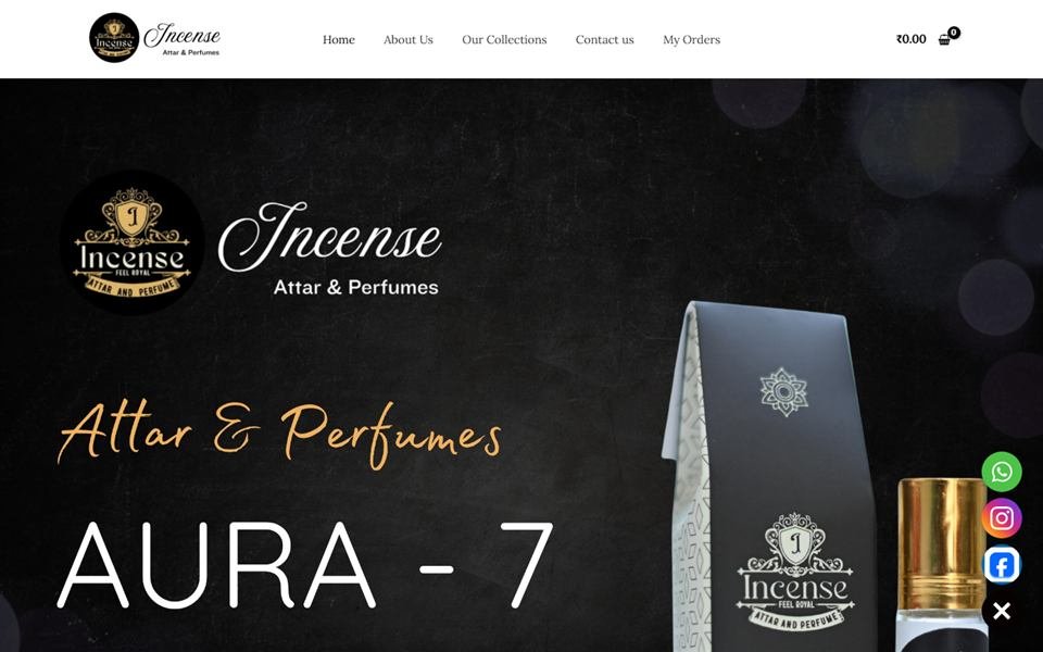 Incense Stores – Ecommerce project