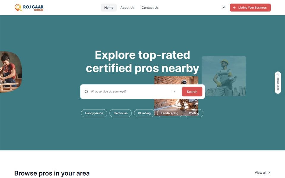 Rojgaar Khojo – Web Application project